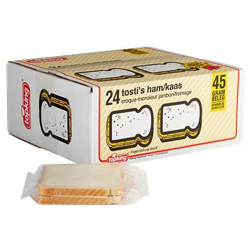 Foto van Topking tosti ham kaas 45 gr beleg, doos 24 stuks bij jumbo