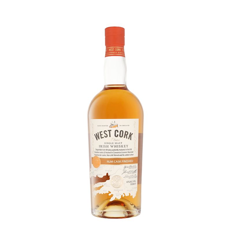 Foto van West cork rum cask finished 70cl