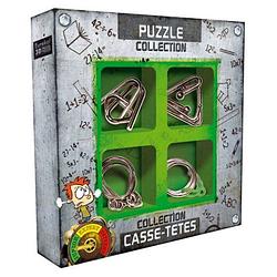 Foto van Eureka 3d puzzle breinbrekerset junior metal 4-delig groen