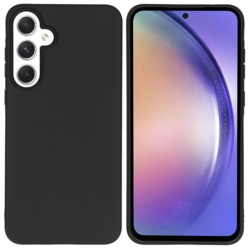 Foto van Accezz color backcover samsung galaxy a55 telefoonhoesje zwart