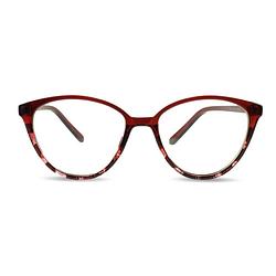 Foto van Montour bril zonder sterkte -- paris -- panter - rood - sierbril - hip montuur