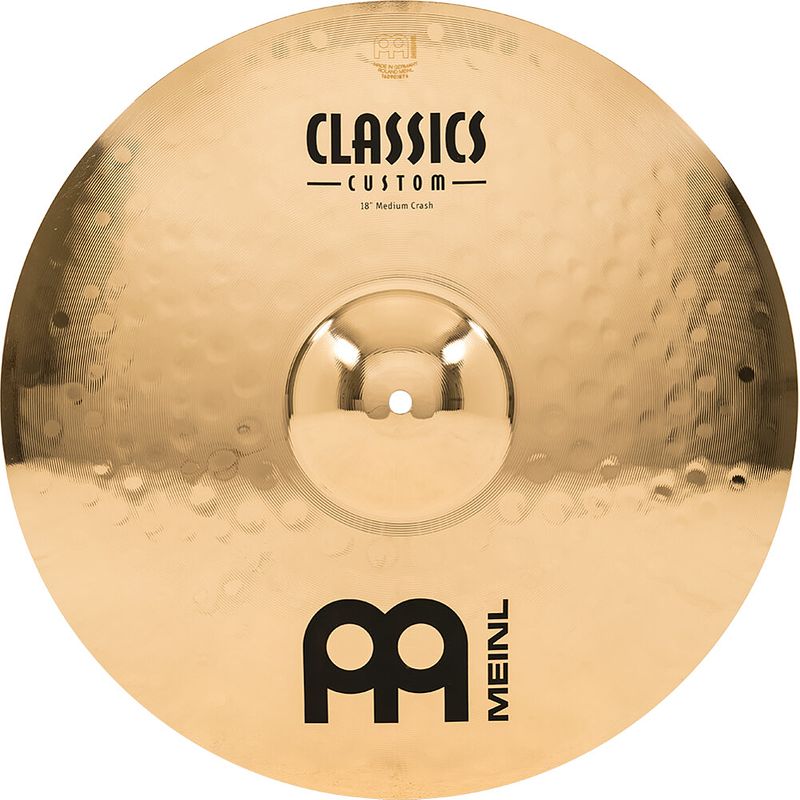 Foto van Meinl cc18mc-b classics custom 18 brilliant medium crash bekken