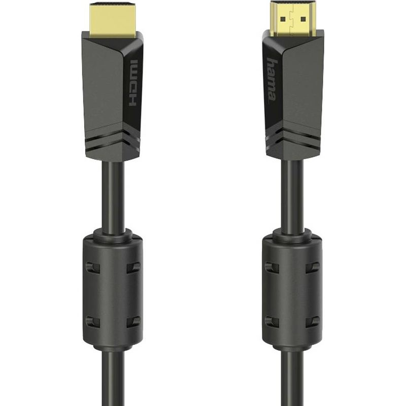 Foto van Hama hdmi aansluitkabel hdmi-a stekker, hdmi-a stekker 10.00 m zwart 00205009 hdmi-kabel