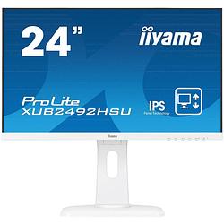 Foto van Iiyama prolite xub2492hsu led-monitor 61 cm (24 inch) energielabel e (a - g) 1920 x 1080 pixel full hd 5 ms displayport, hdmi, usb, vga,
