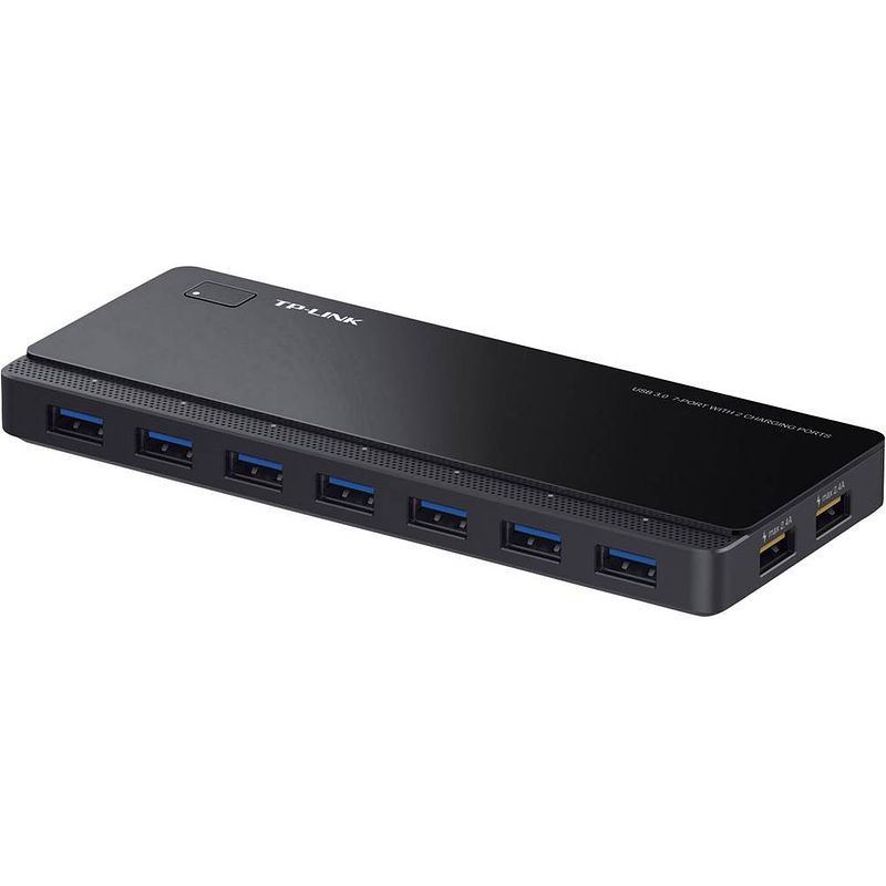 Foto van Tp-link uh720 7 + 2 poorten usb 3.2 gen 1-hub met snellaadpoort zwart