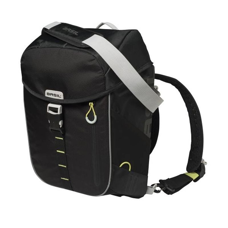 Foto van Tas basil miles daypack zwart/groen