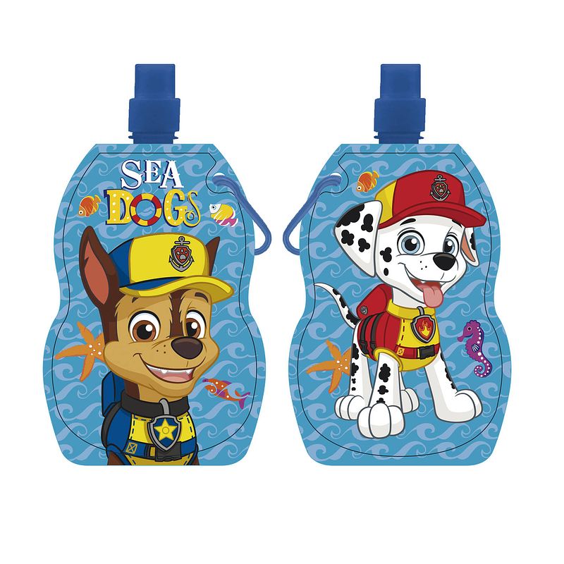 Foto van Nickelodeon schoolbeker opvouwbaar paw patrol 500 ml blauw