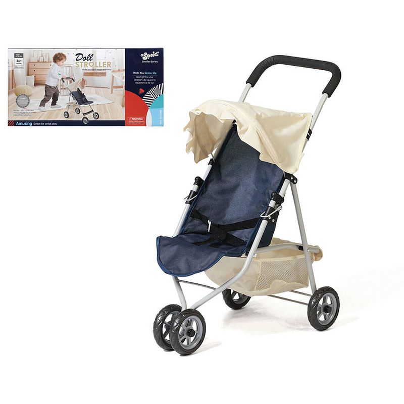 Foto van Poppenwagen doll stroller 54 x 27 cm