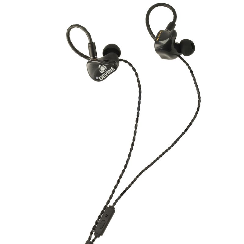 Foto van Devine em-200-bk live in-ear monitors zwart