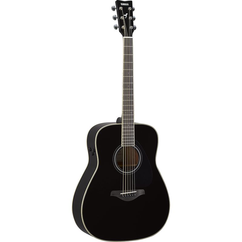 Foto van Yamaha fg-ta transacoustic black elektrisch-akoestische westerngitaar