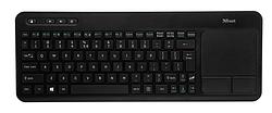 Foto van Trust veza wireless touchpad keyboard desktop accessoire zwart