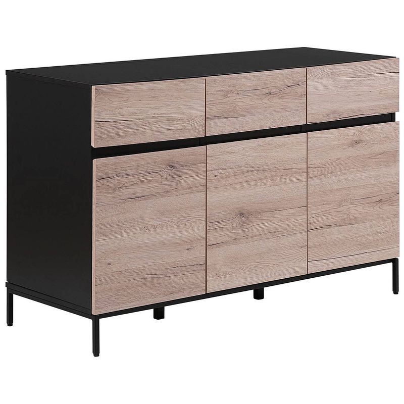 Foto van Beliani sydney - commode-lichte houtkleur-mdf