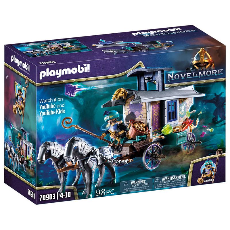 Foto van Playmobil novelmore violet vale handelskoets 70903