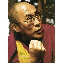 Foto van Liby - dalai lama kunstdruk 48x70cm
