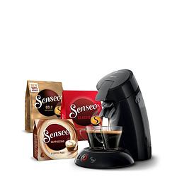 Foto van Philips senseo® original koffiepadmachine hd6553/67 bundel - zwart