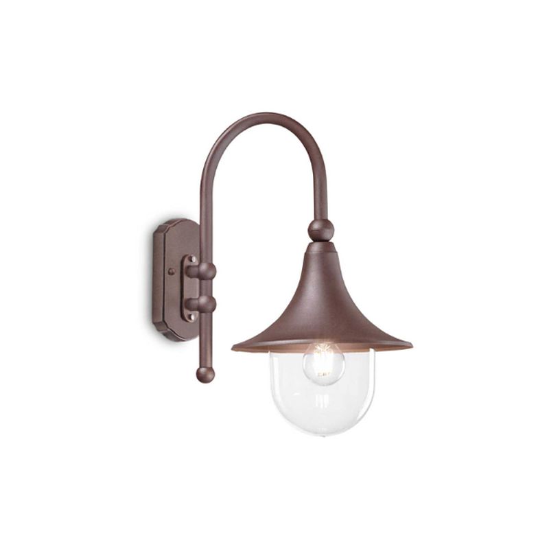 Foto van Ideal lux - cima - wandlamp - metaal - e27 - bruin