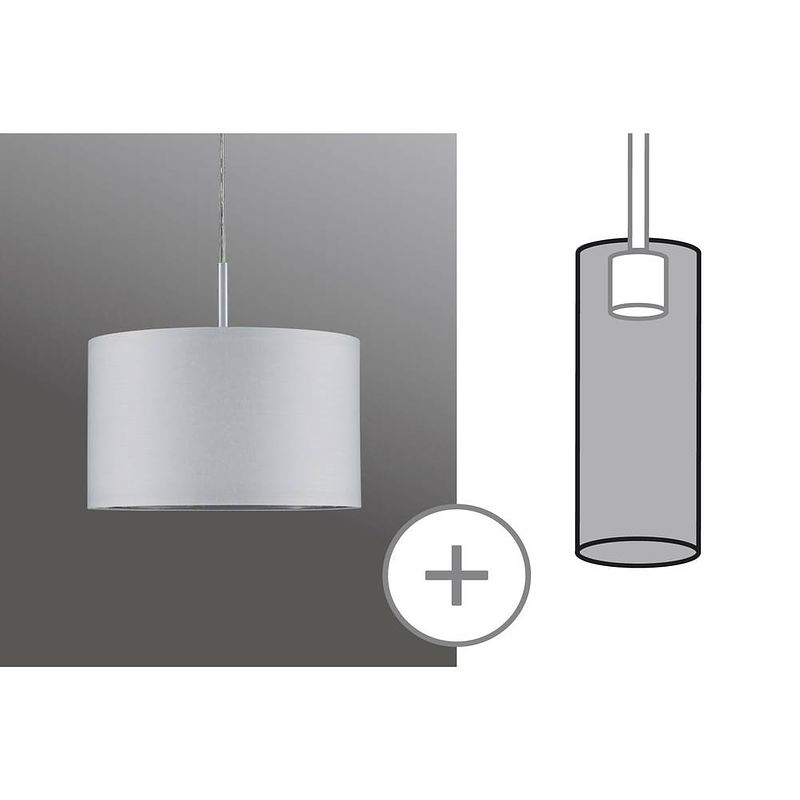 Foto van Paulmann tessa 60326 230v-railsysteemcomponenten lampenscherm wit