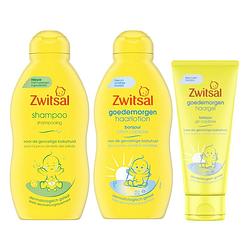 Foto van Zwitsal combinatieset: shampoo anti-prik + conditioner + haargel