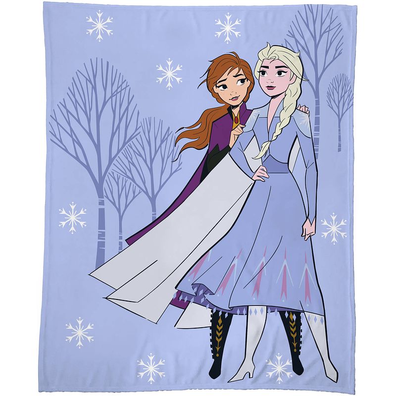 Foto van Disney frozen fleece deken sisters - 110 x 140 cm - polyester