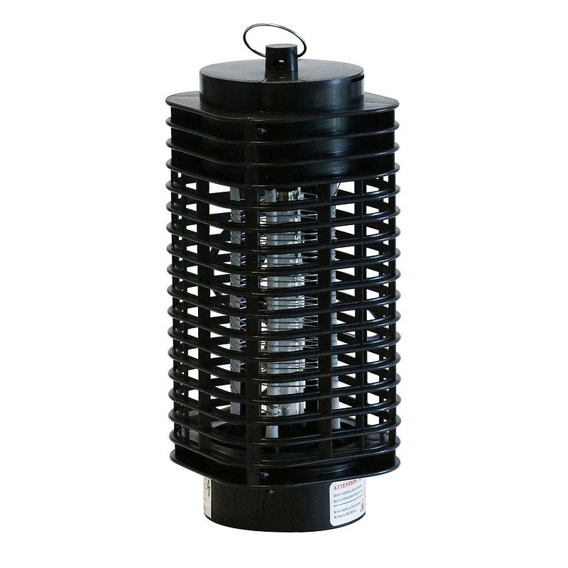 Foto van Sunnydays insecten killer lamp - zwart - 27 cm - anti muggen buitenlamp - insectenlampen