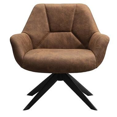 Foto van Fauteuil mace - stof - cognac - leen bakker