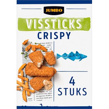 Foto van Jumbo vissticks crispy 4 stuks 280g