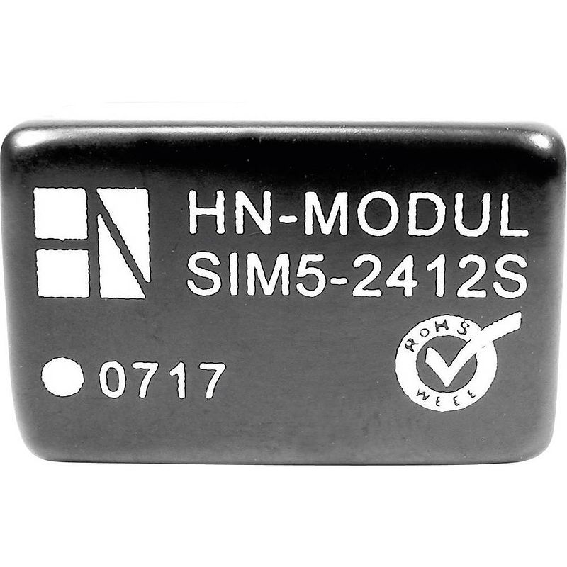 Foto van Hn power sim5-2415d dc/dc-converter, print 24 v/dc 15 v/dc, -15 v/dc 100 ma 3 w aantal uitgangen: 2 x