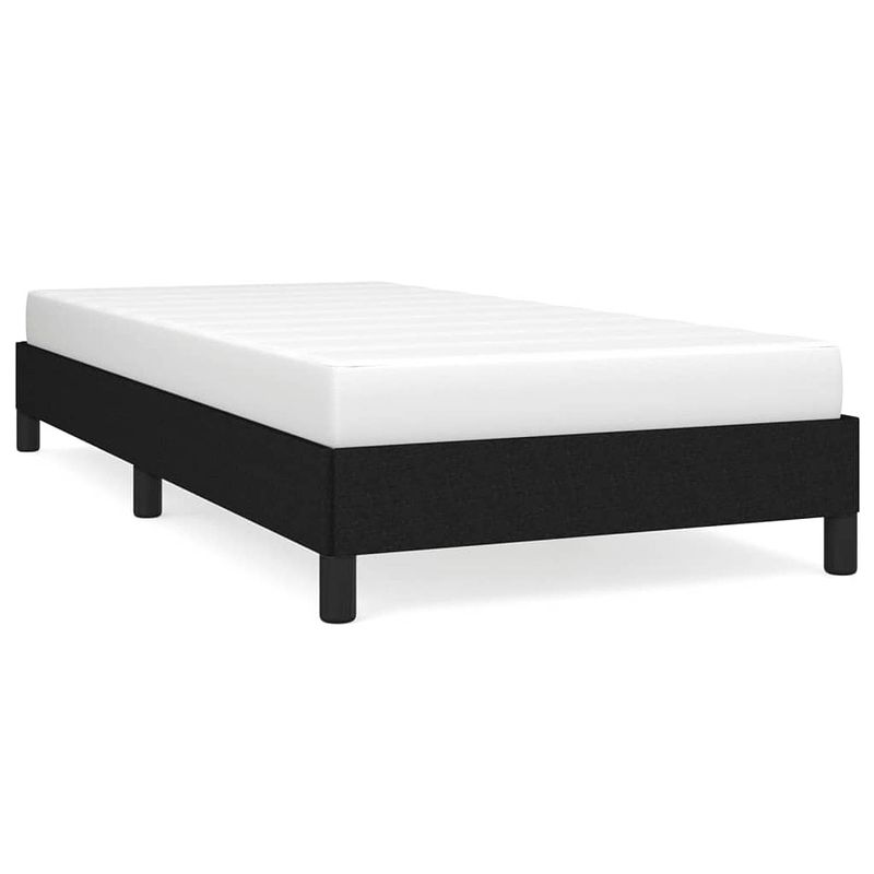 Foto van Vidaxl bedframe stof zwart 90x190 cm