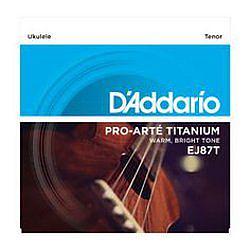 Foto van D'saddario ej87t pro arte titanium snarenset voor tenor ukelele