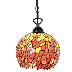 Foto van Haes deco - hanglamp tiffany ø 24x170 cm e27/max 1x60w