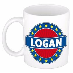 Foto van Logan naam koffie mok / beker 300 ml - namen mokken