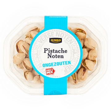 Foto van 2 voor € 5,00 | jumbo ongezouten pistache noten 140g aanbieding bij jumbo