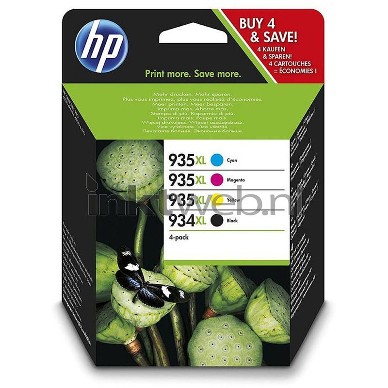 Foto van Hp 934xl/935xl multipack zwart en kleur cartridge