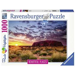 Foto van Ravensburger puzzel ayers rock australië - 1000 stukjes