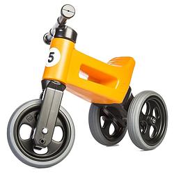 Foto van Funny wheels loopfiets met 3 wielen rider sport cool loopfiets junior oranje