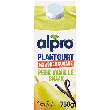 Foto van Alpro plantgurt no added sugars peervanille 750g aanbieding bij jumbo | 25% korting