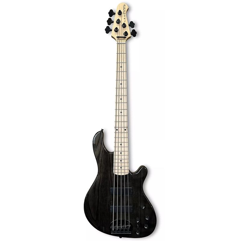 Foto van Lakland skyline 55-os translucent black gloss 5-snarige elektrische basgitaar