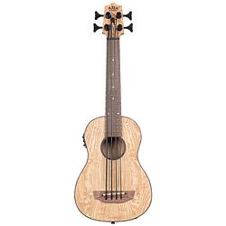 Foto van Kala u-bass burled tamo ash fretted bas ukelele met gigbag