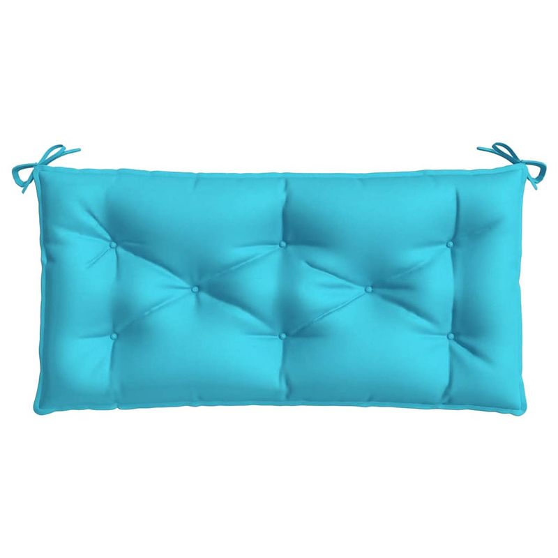 Foto van The living store tuinbankkussen - polyester - 110 x 50 x 7 cm - turquoise