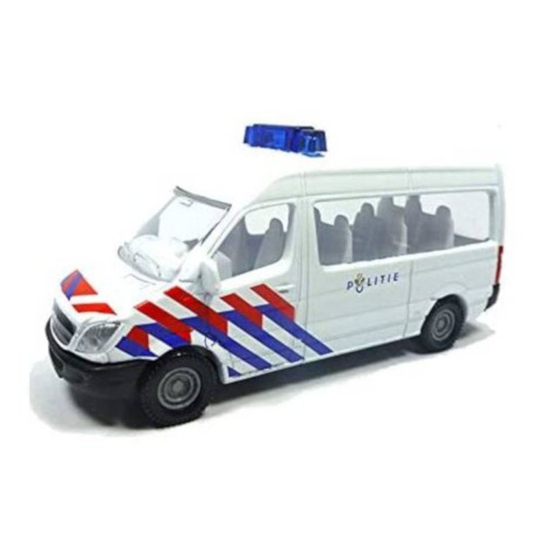 Foto van Siku mercedes benz sprinter politie 8,2 cm staal wit (0806003)