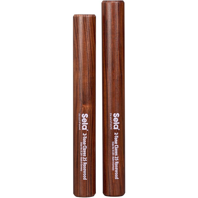 Foto van Sela se 284 2-tone claves 25 rosewood