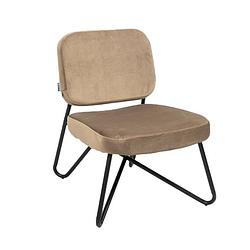 Foto van Bronx71 velvet fauteuil julia taupe.