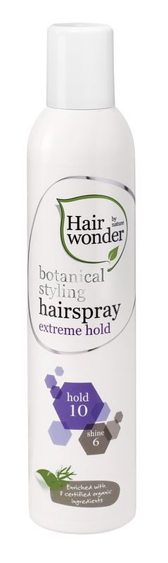 Foto van Hairwonder botanical styling extreme hold haarspray 300ml