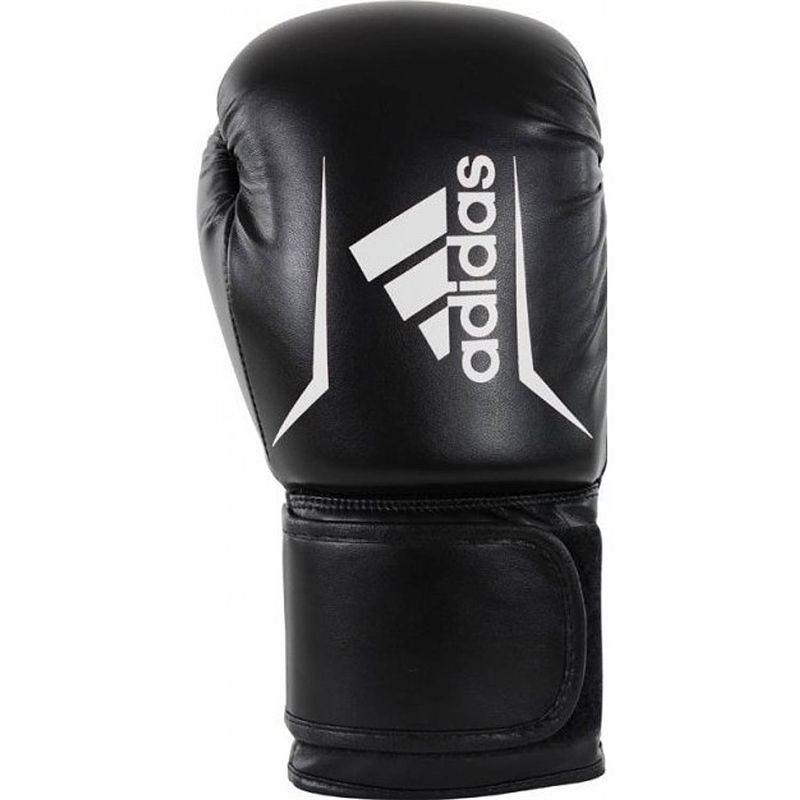 Foto van Adidas speed 50 bokshandschoenen zwart/wit 14oz