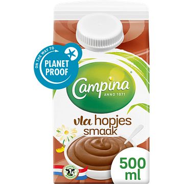 Foto van Campina hopjes vla 500ml bij jumbo