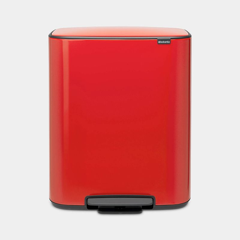 Foto van Brabantia bo pedal bin 2 x 30 liter passion red