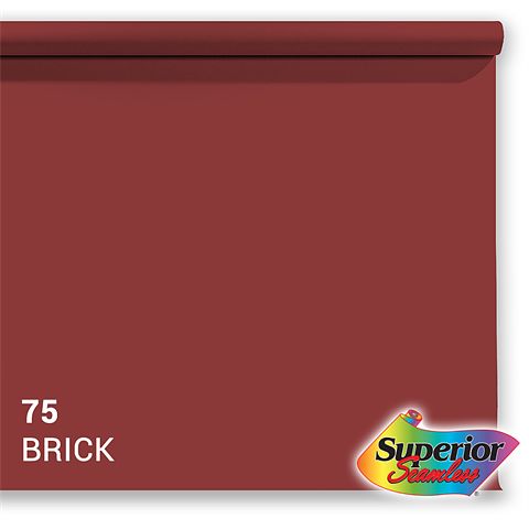 Foto van Superior achtergrondpapier 75 brick 2,72 x 11m