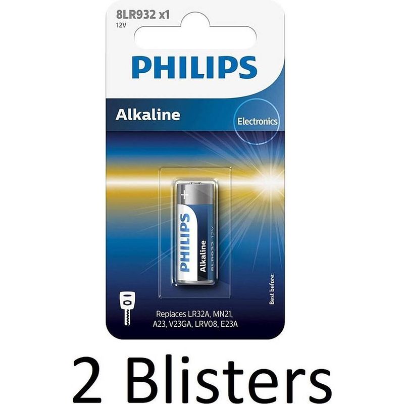 Foto van 2 stuks (2 blisters a 1 st) philips lr3/b minicells alkaline batterij