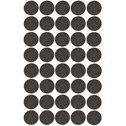 Foto van 40x zwarte meubelviltjes/antislip stickers 2,6 cm - meubelviltjes