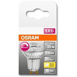 Foto van Osram spot par16 led 36 ° variabel glas - 3,7w equivalent 35w gu10 - warm wit